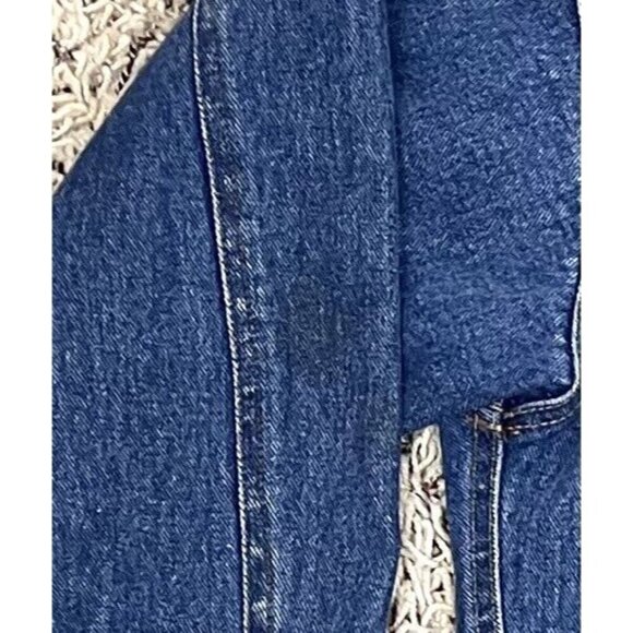 VTG COBRA Mens LARGE NASCAR Jasper Engines Racing Embroidered Denim JEAN JACKET - Picture 2 of 11